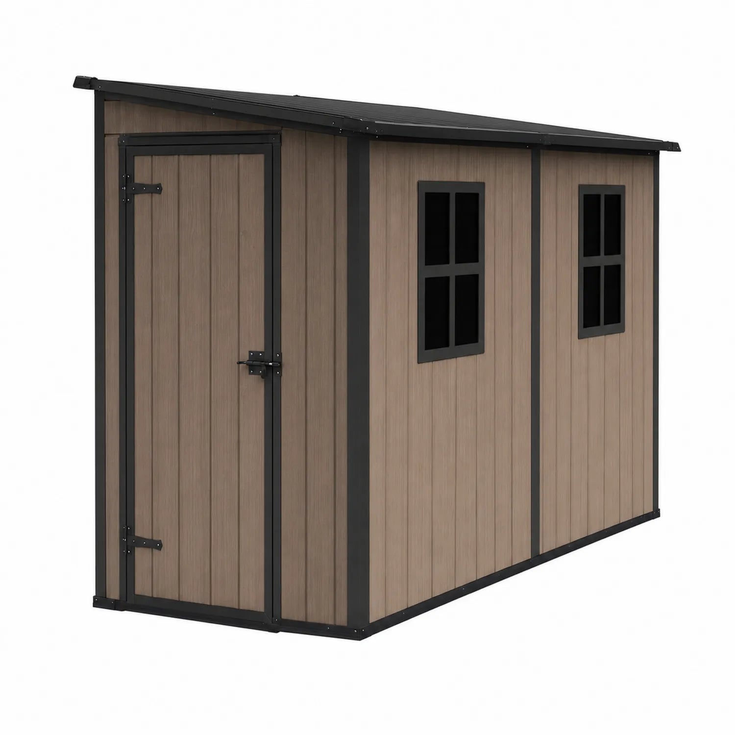 Kunststoff Gartenhaus Holzoptik Braun 330x228x252 cm