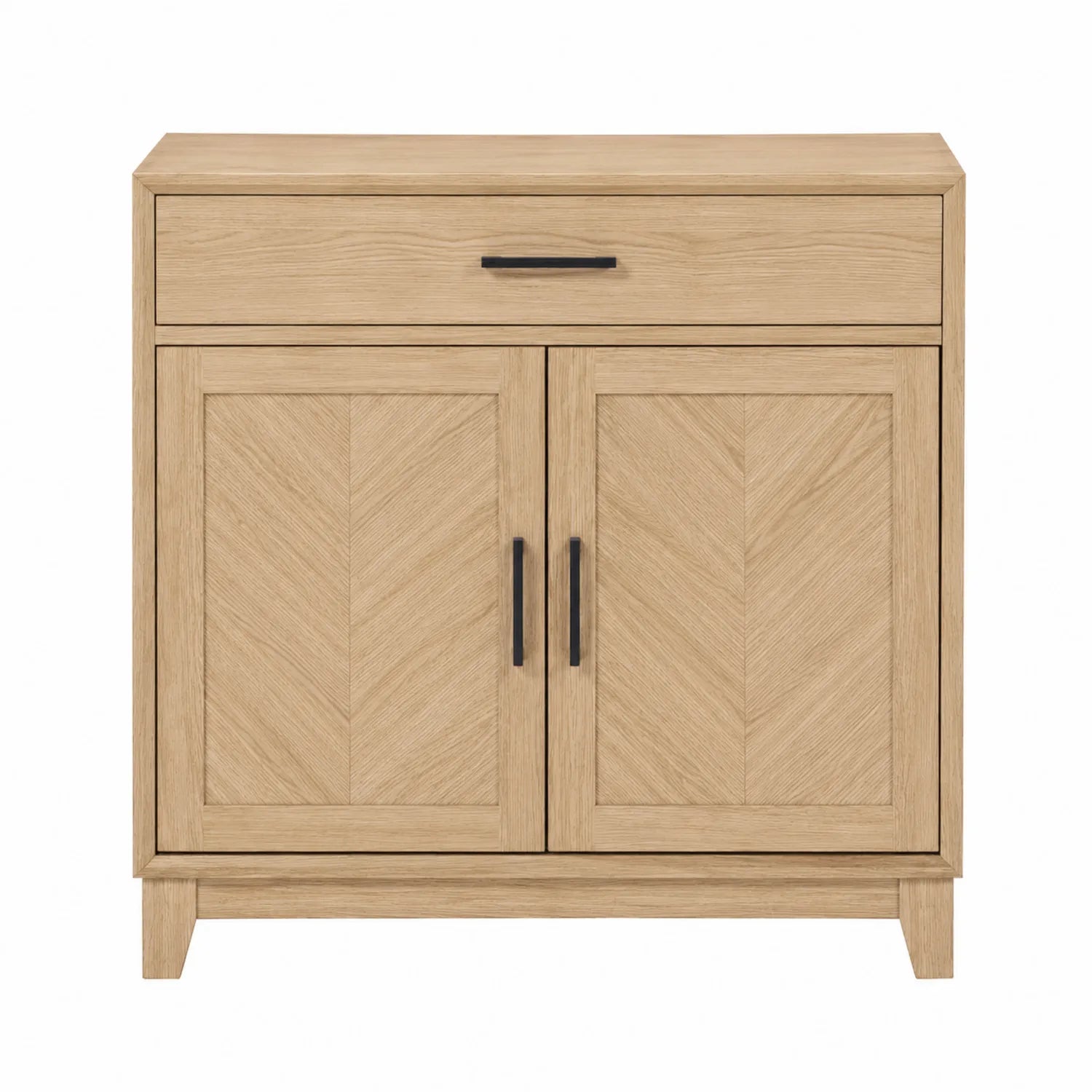 Kommode aus Holz mit 2 Türen und 1 Schublade, 80x35x80cm
