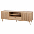 TV-Schrank Eichenholz Hellbraun 180x40x55 cm